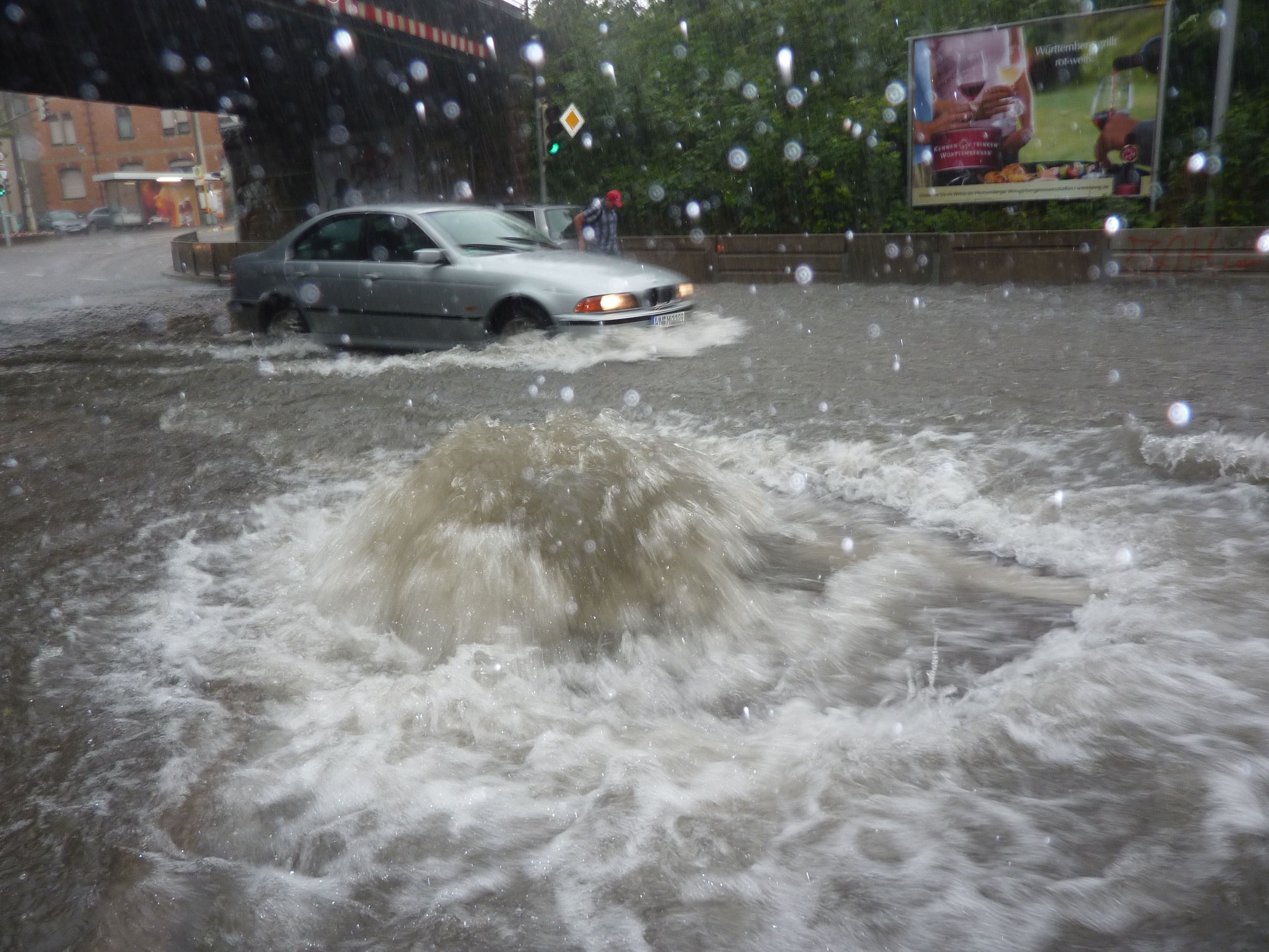 Unwetter in Stuttgart